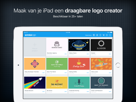 Logo Creator & Maker iPad app afbeelding 1