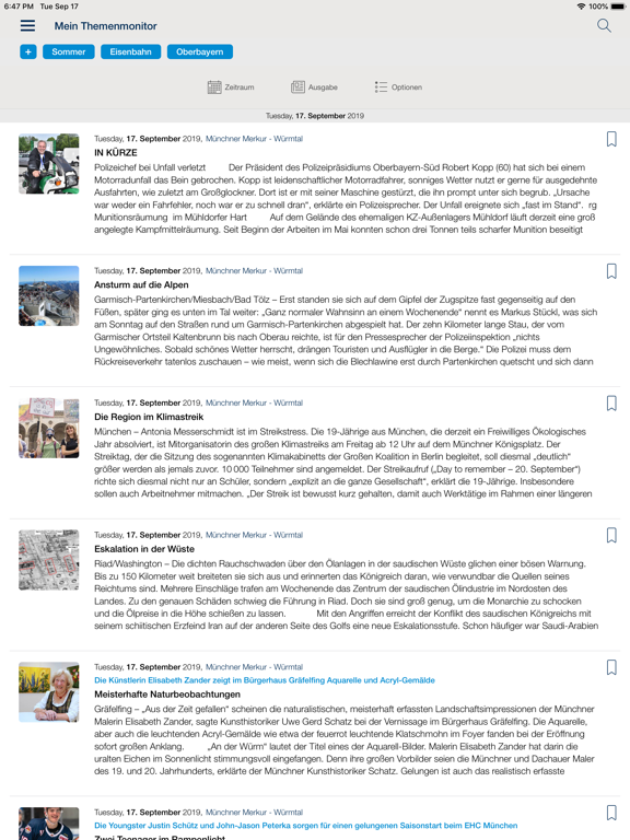 Münchner Merkur ePaper iPad screenshot 5 - News app