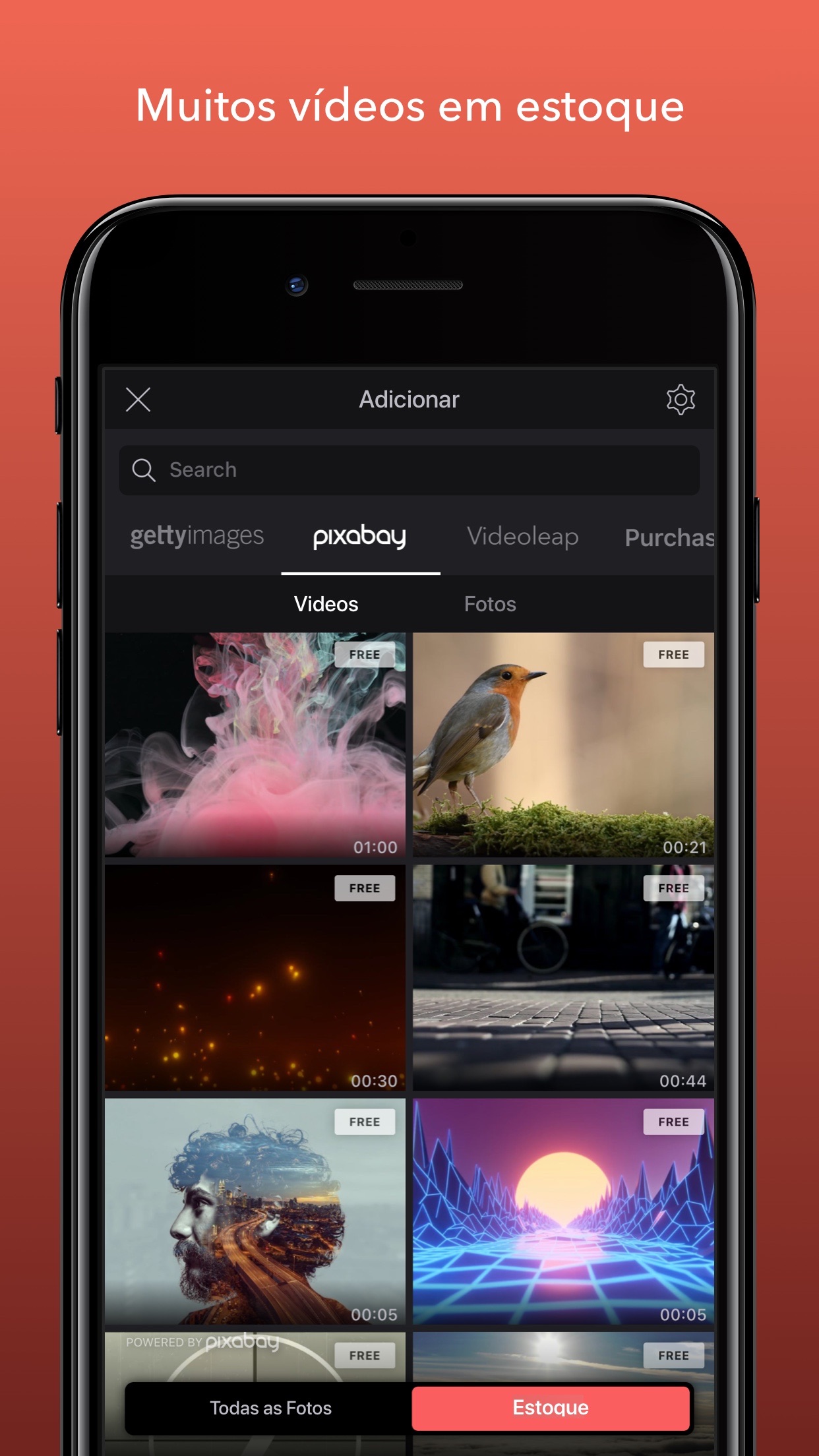 Screenshot do app Videoleap Editar Vídeo