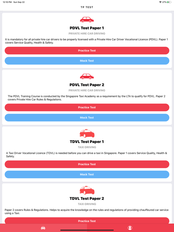 TP Test - BTT, FTT, RTT & PDVL iPad screenshot 5 - Education app