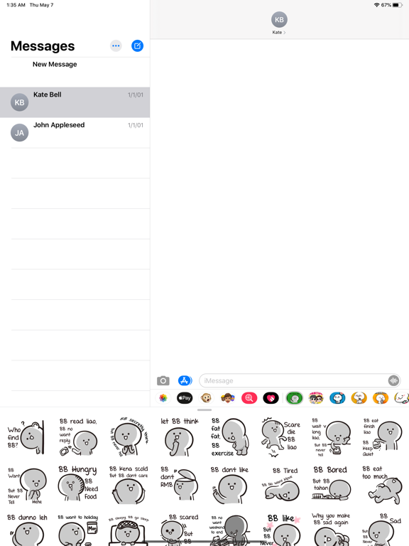 Screenshot #4 pour BB Never Tell Stickers HD