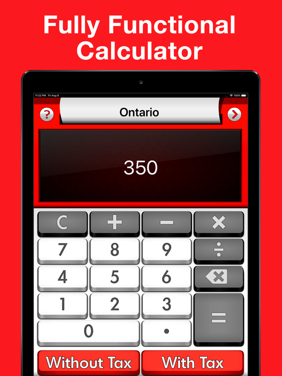 Canada Sales Tax Calculator + iPad screenshot 4 - Finance app