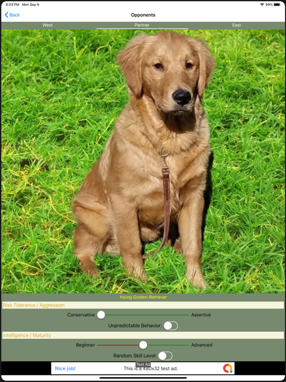 K9 Euchre iPad screenshot 4 - Games app