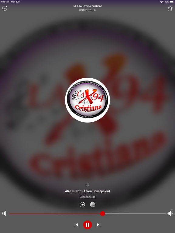 Radios Cristianas Musica iPad screenshot 4 - Music app