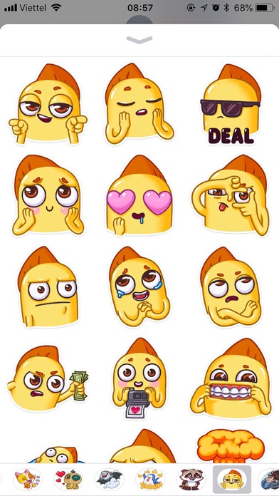 Screenshot #1 pour Snappy Emoji Funny Stickers