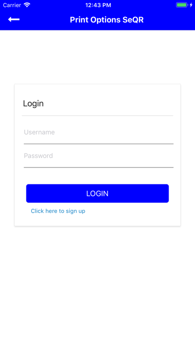 Screenshot #2 pour Print Options SeQR Scan