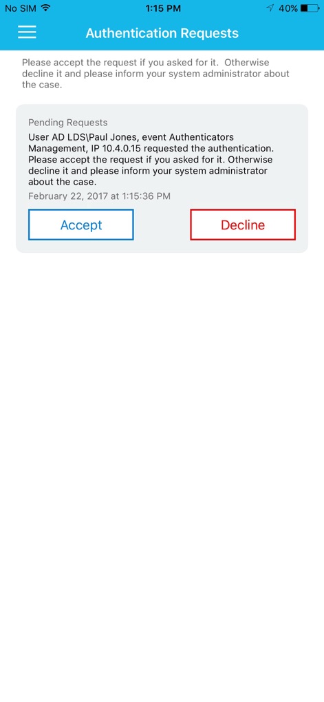 OT Advanced Authentication - Business App | MWM