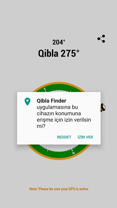 Simple Qibla Finder Screenshot