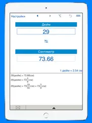 Перевод дюймы / сантиметры айпад изображения 3