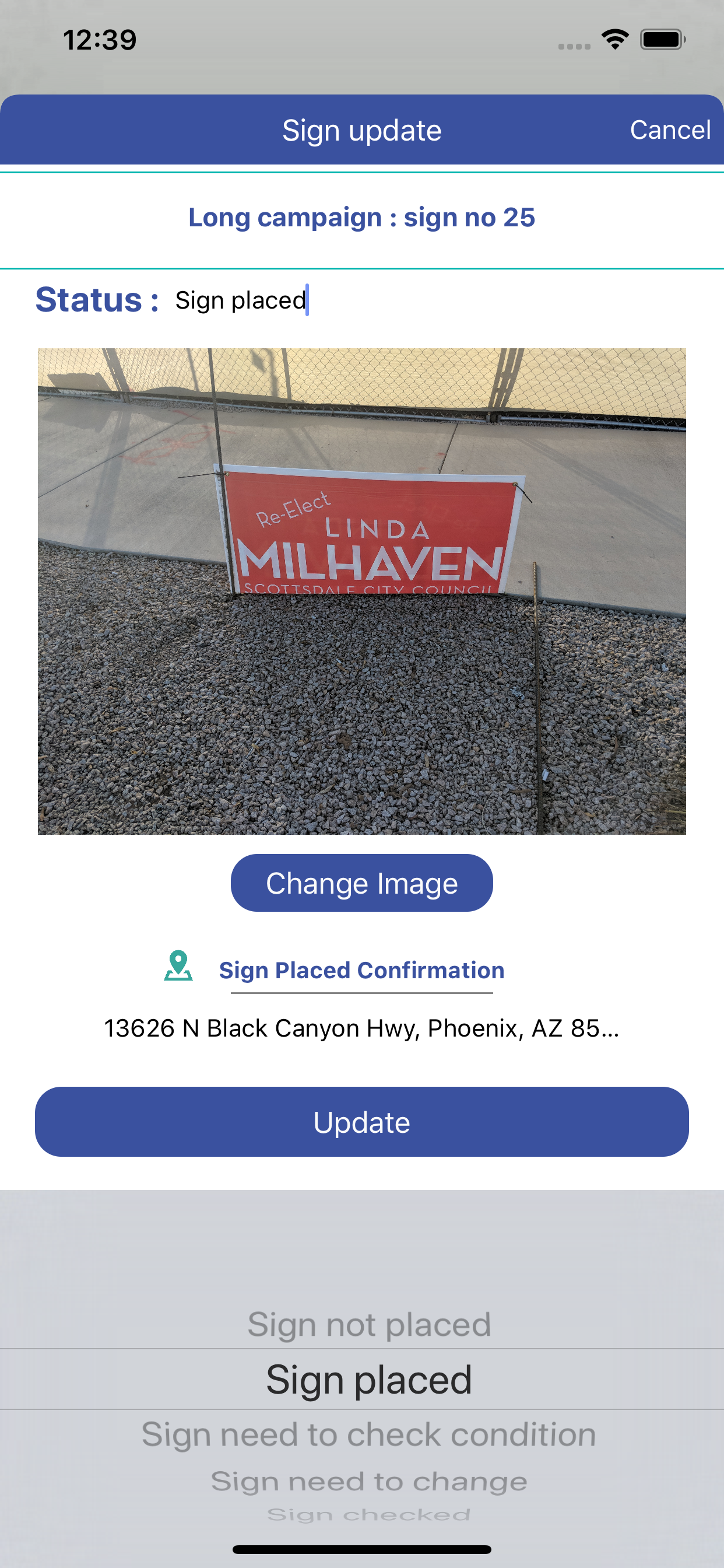 Political Sign Manager