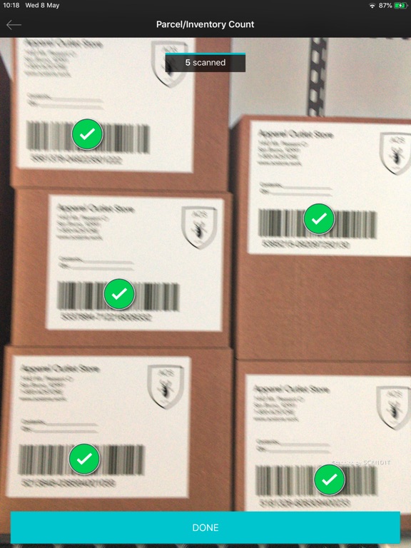 Scandit Logistics iPad screenshot 4 - Business app