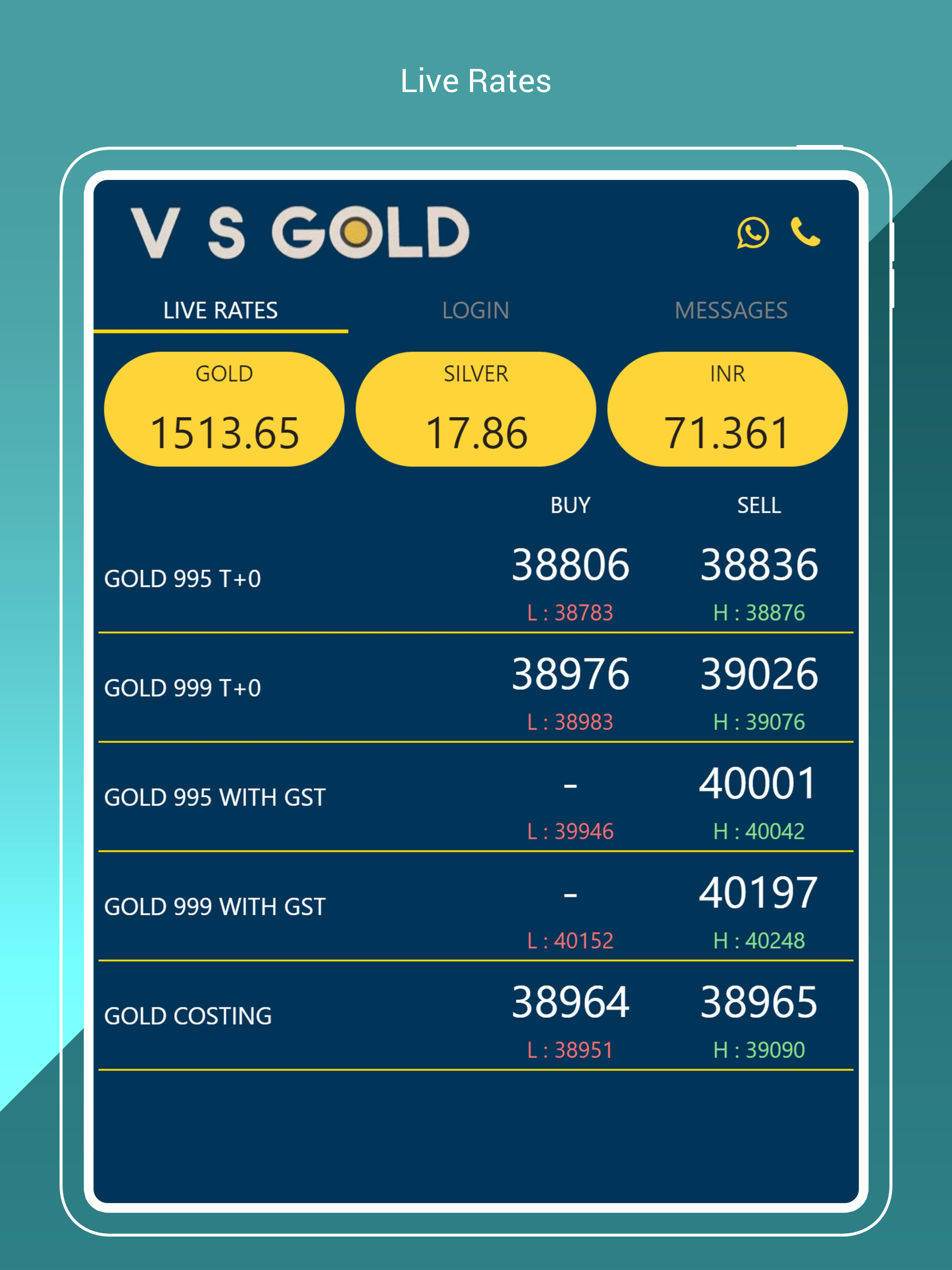 V S Gold Spot