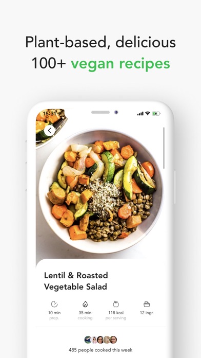 Screenshot #1 pour Vegan Recipes & Meal Plans