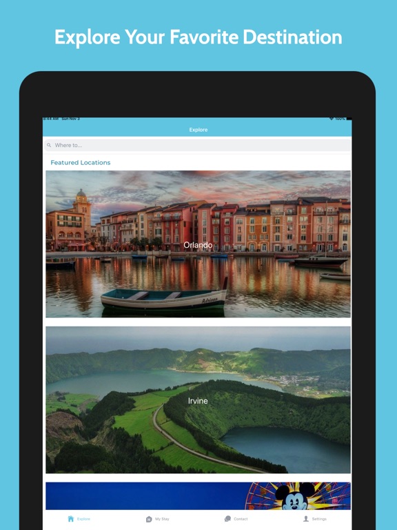 Holidale App iPad screenshot 2 - Travel app
