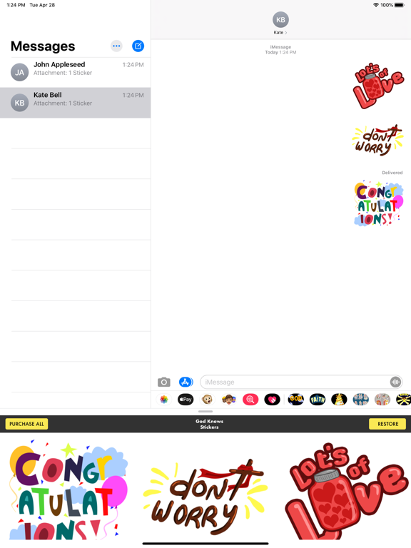 Screenshot #5 for God Knows Stickers