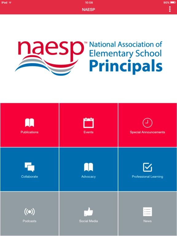NAESP iPad screenshot