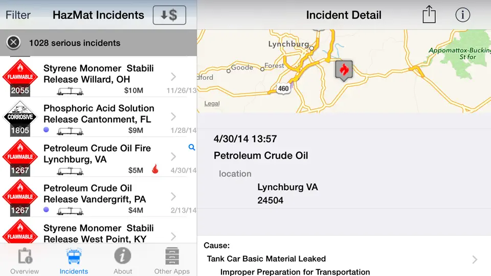 Hazmat Incidents iPhone Ekran Görüntüsü 4