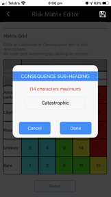 Risk Matrix Tool screenshot