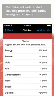 easy calorie counter / tracker iphone screenshot 2