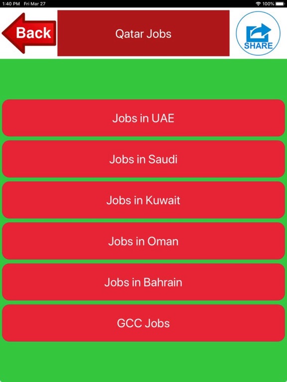Qatar Jobs iPad screenshot 4 - Social Networking app