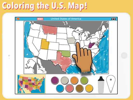 United States of America Map iPad screenshot