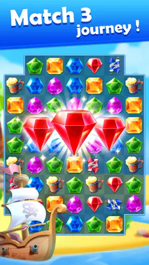 Jewel Pirate - Matching Games screenshot 1