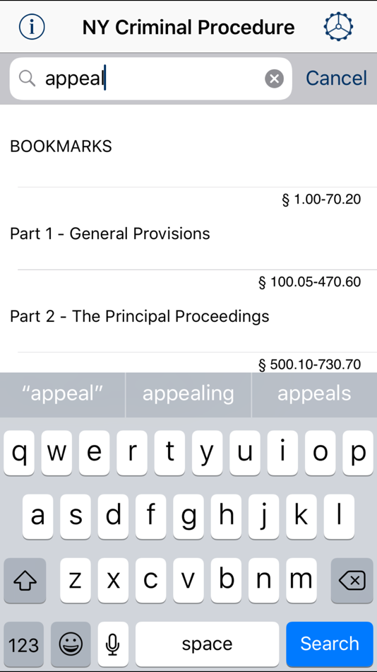 NY Criminal Procedure Law 2024 - 24.01 - (iOS)