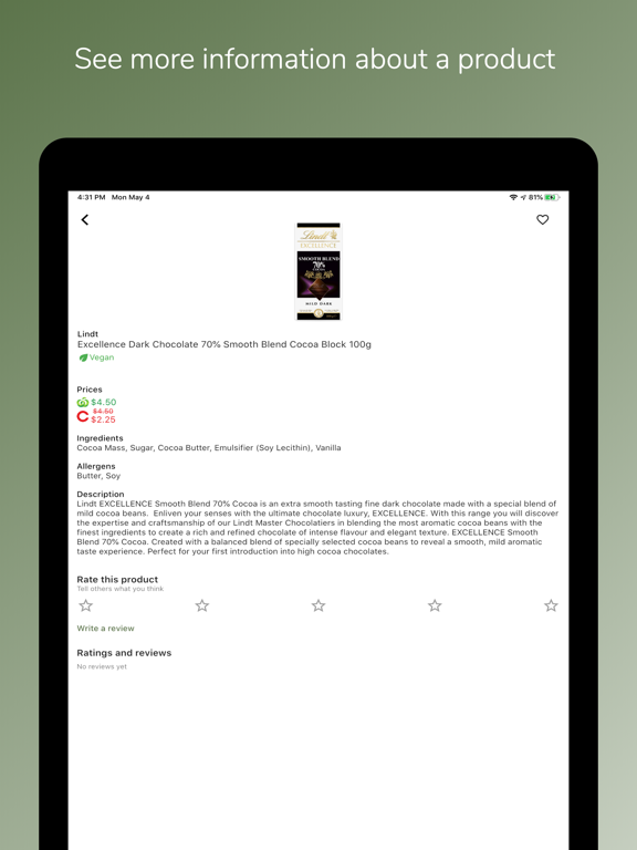 Herbimore iPad screenshot 4 - Food & Drink app