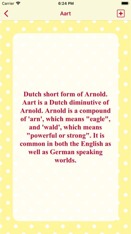 Baby Names Dictionary