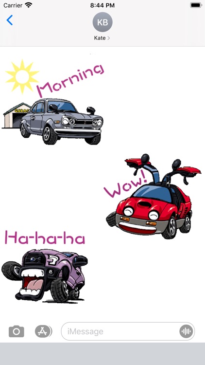 Animated Funny Car Sticker