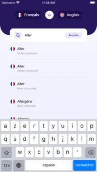 Dictionnaire Anglais~Français iphone resimleri 2