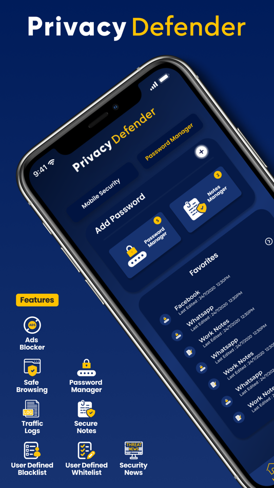 #1. Privacy Defender - Security (iOS) Podle: Pligence Inc.