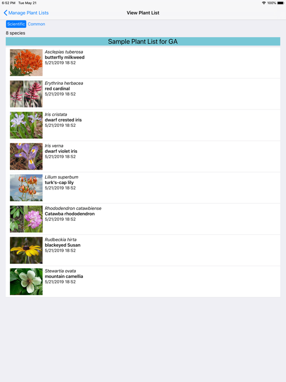 Georgia Wildflowers iPad screenshot 7 - Education app