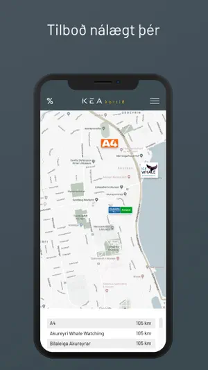 KEA kortið screenshot 2