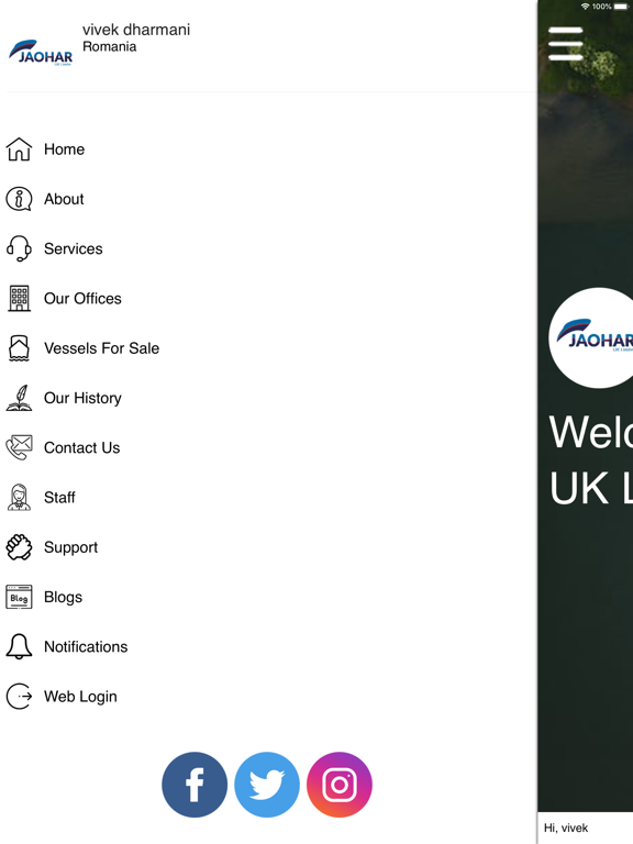 Jaohar UK Limited iPad screenshot 2 - Business app