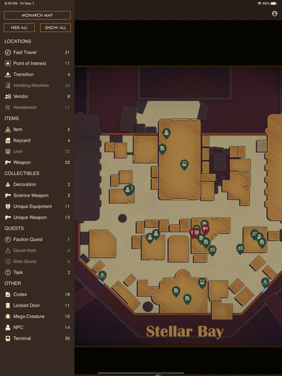 MapGenie for: The Outer Worlds iPad screenshot 4 - Reference app