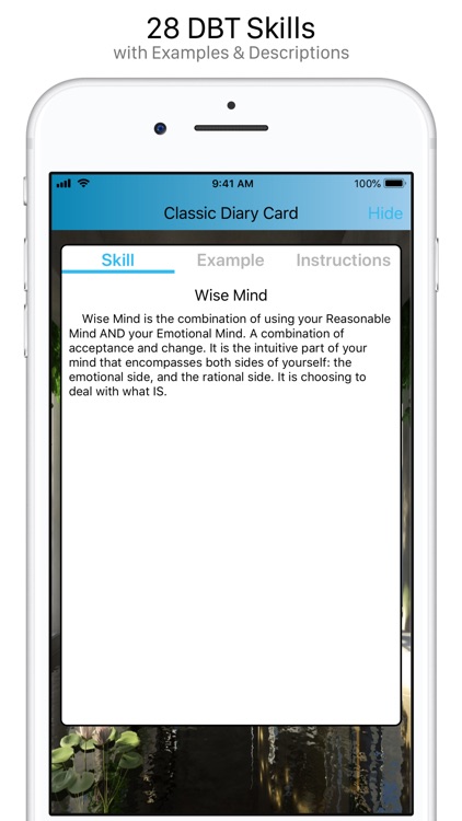 Simple DBT Skills Diary Card
