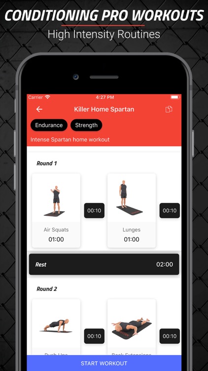 MMA Spartan Workouts Pro screenshot-0