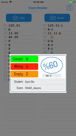 Exam Reader-Optical Test Grade screenshot 1