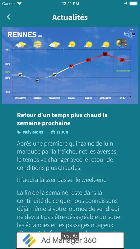 Météo Bretagne screenshot 8 of 9