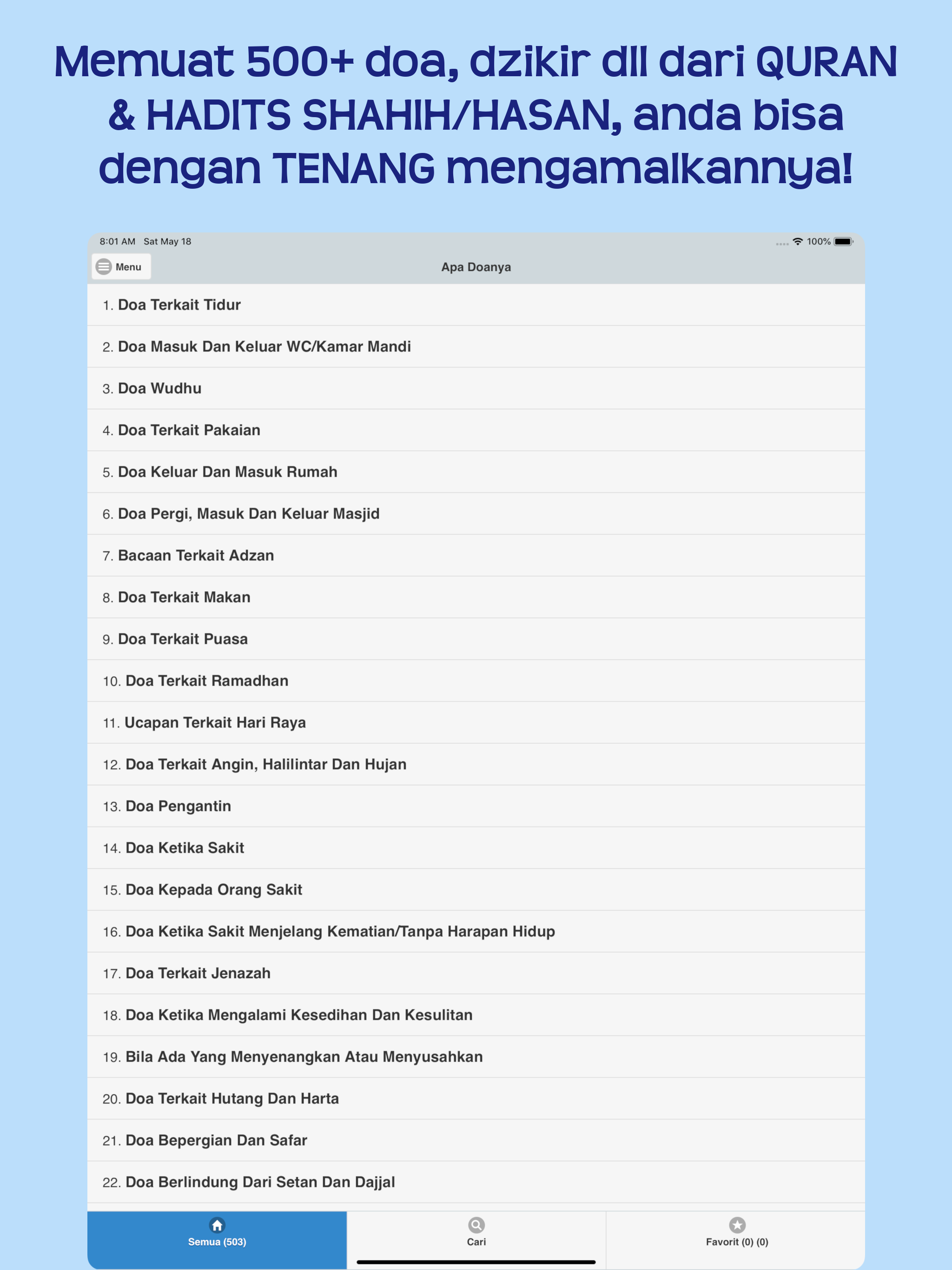 Apa Doanya: Doa & Dzikir
