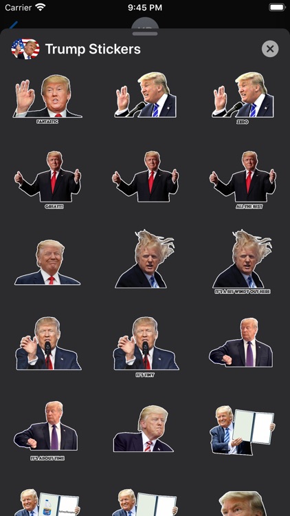 Trump Stickers.