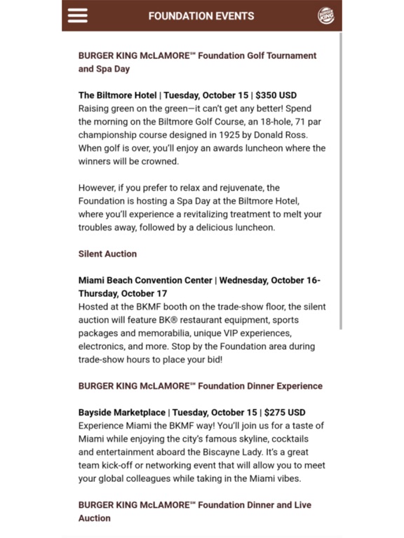 Burger King Convention iPad screenshot 7 - Business app