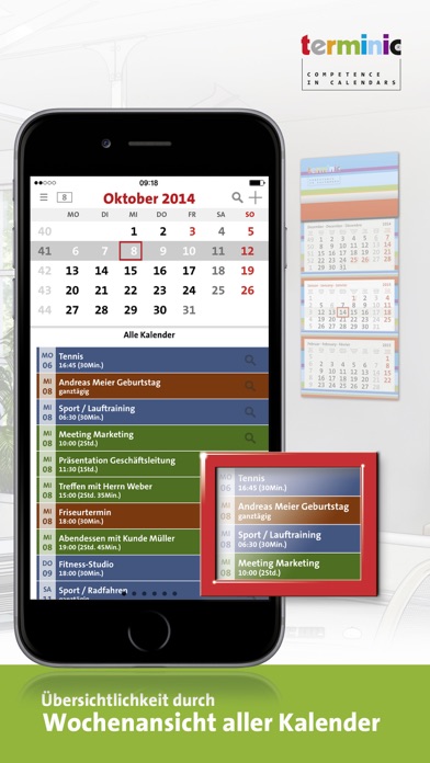 terminic 3-Monatskalender Pro Screenshot