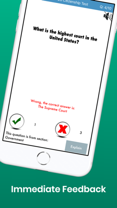 Citizenship Test with Audio screenshot 5