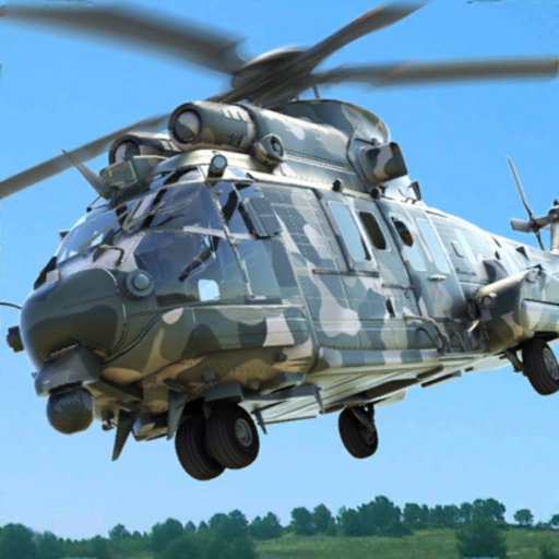 Army Helicopter Transport 3D Icon