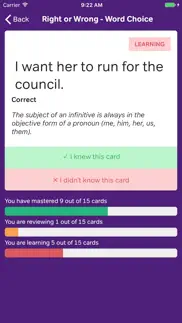 english grammar flashcards iphone screenshot 3