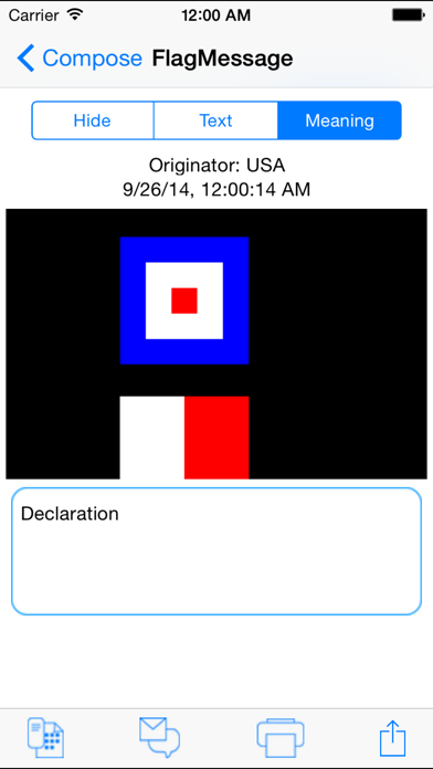 Signal Flags Communicator Screenshot