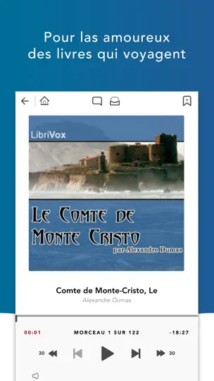 Captura de pantalla de Livres Audio HQ en iPhone 1