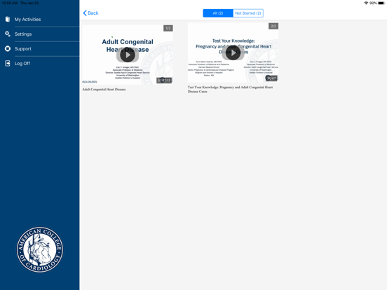 ACC Learn iPad screenshot 4 - Education app